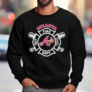 Braves Themed Firefighter Crew Sweatshirt