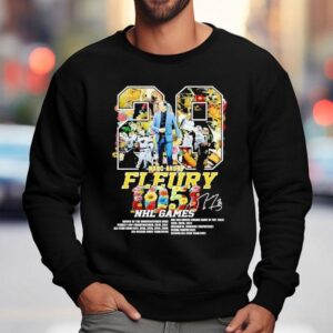 Celebrating Marc Andre Fleurys Nhl Game Milestones With This Stylish T Sweatshirt