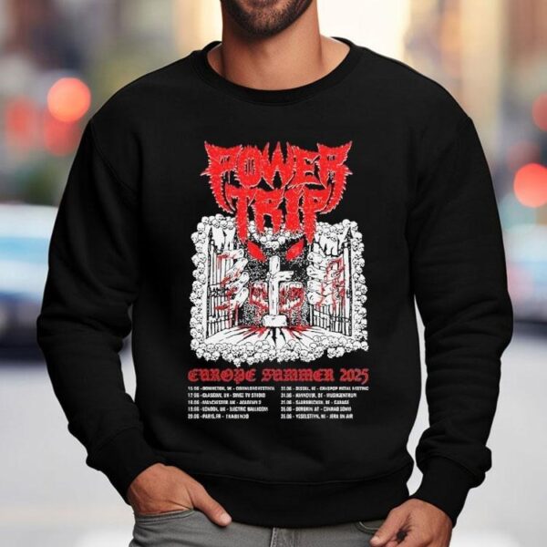 Euro summer 2025 tour power trip dates tshirt