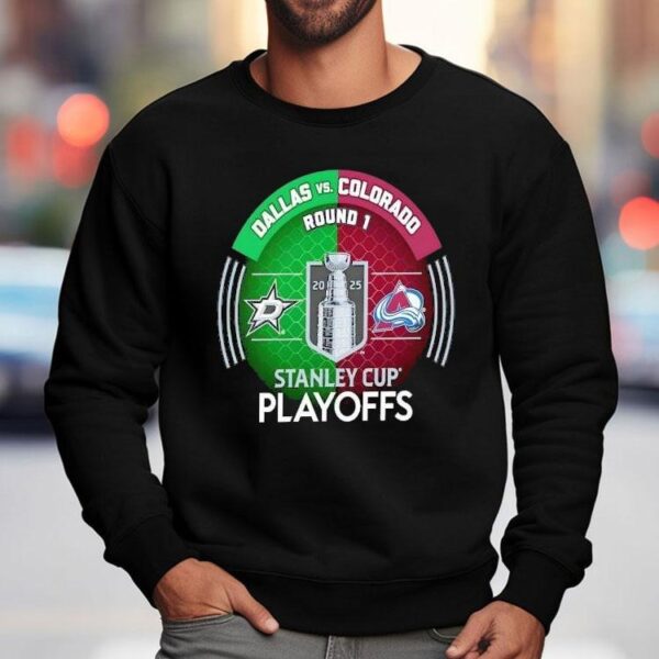 Exciting 2025 NHL playoff showdown between Dallas and Colorado t-shirt
