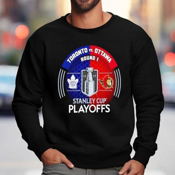 Exciting 2025 playoff showdown between Maple Leafs and Senators t-shirt