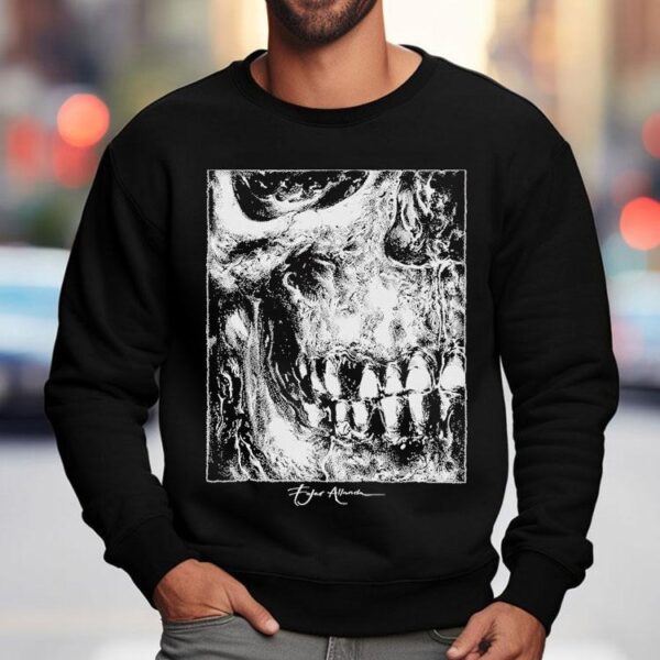 Fajar Allanda edgy skull design tshirt