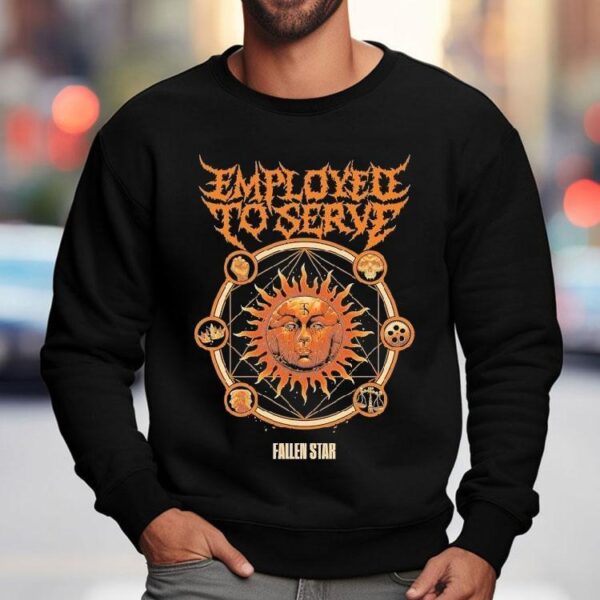 Fallen Star Sun Design On Trendy T-shirt