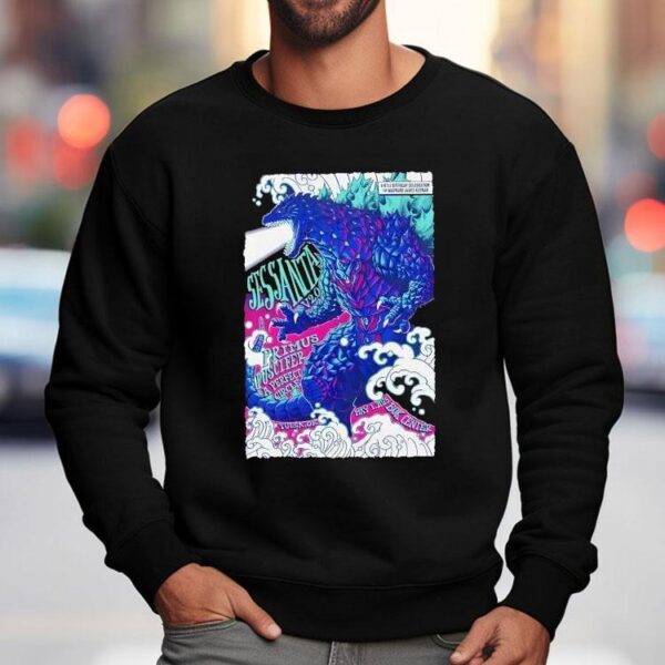 Godzilla Takes Tulsa Catch The Action At Bok Center May 1 2025 Tshirt