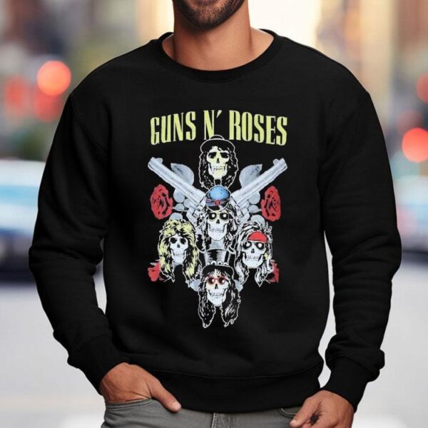 Guns N Roses vintage rock band tour design tshirt