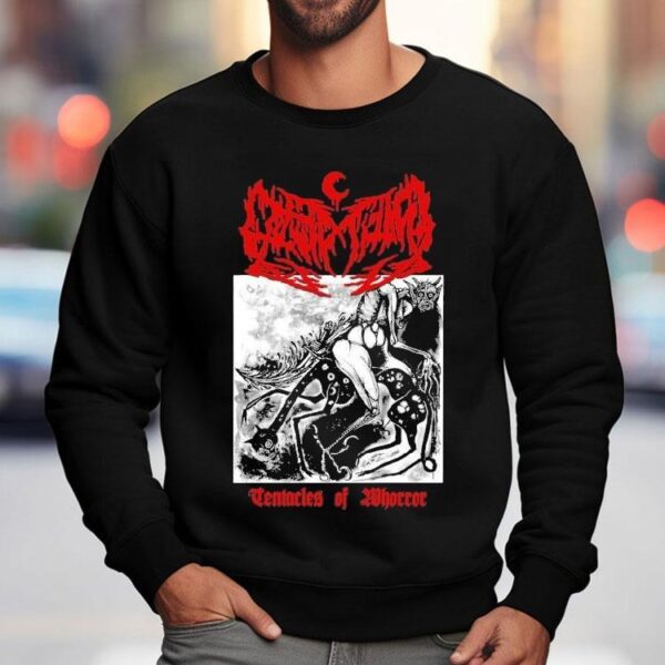 Horror inspired leviathan tentacles design tshirt