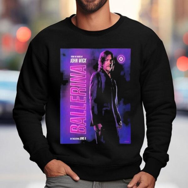 Norman Reedus leads action packed John Wick spin off Ballerina this June tshirt