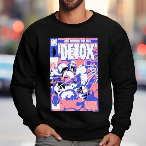 One Ok Rock 2025 Japan tour exclusive detox robot design t-shirt