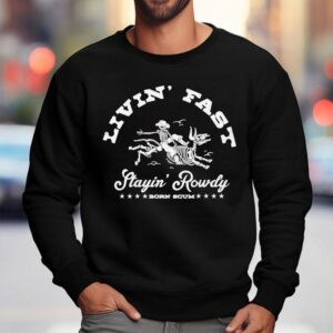 Rebel With Edge Skeleton Design Sweatshirt