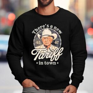 Rugged Outlaw Style Meets Modern Trade Policies Sweatshirt