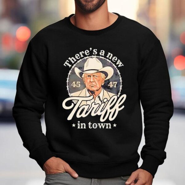 Rugged Outlaw Style Meets Modern Trade Policies T-shirt