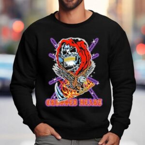 Ruthless Design With Crossed Heart Motif T Sweatshirt