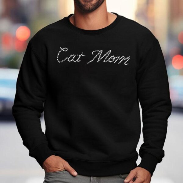 Sparkling rhinestone design for feline lovers t-shirt