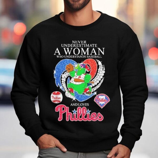 Strong women who know baseball and adore the Phillies mascot deserve this awesome tshirt