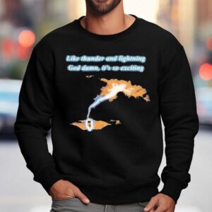 Thin Lizzy Rocks With Thunderous Energy On This Epic Sweatshirt