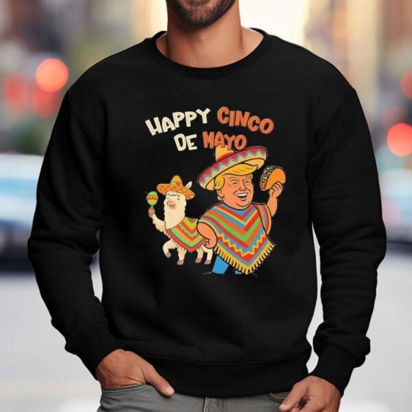 Trump celebrates cinco de mayo with alpaca tacos t-shirt