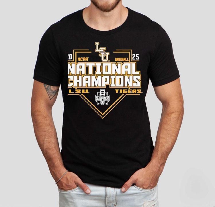 2025 Lsu Tigers Ncaa Baseball Men's College World Series Champions Shirt 4 Lsu Tigers Ncaa Baseball Men S College World Series Champions Tshirt