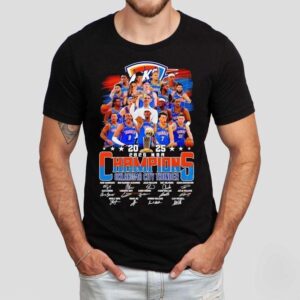 2025 Nba Finals Champions Oklahoma City Thunder Signatures Team Shirt