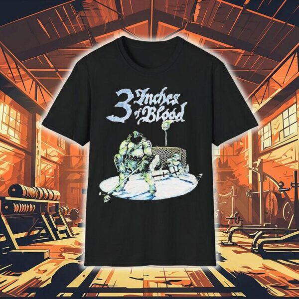 3 Inches Of Blood Blood Hockey Heavy Metal Shirt