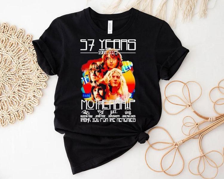 57 Years 1968 2025 Mothership Thank You For The Memories Shirt 4 Years Mothership Thank You For The Memories Tshirt