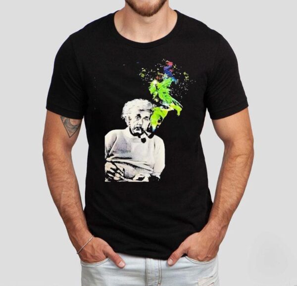 Albert Einstein Smoking Colors Shirt