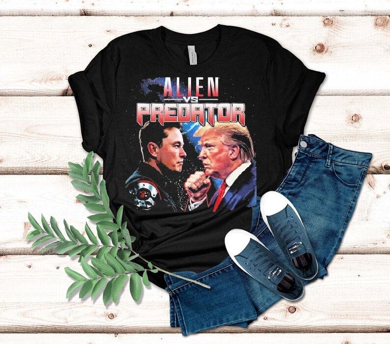 Alien Vs Predator Elon Musk Vs Donald Trump Shirt 4 Alien Vs Predator Elon Musk Vs Donald Trump Tshirt