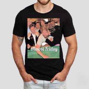 Almost Friday Hangover Cheek Kiss Shirt