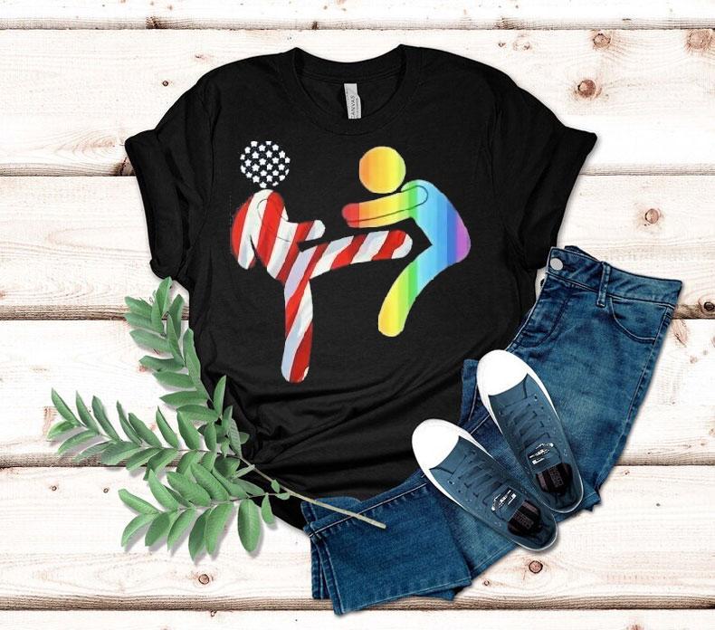 American Kicking Lgbt Pride Shirt 4 American Kicking Lgbt Pride Tshirt