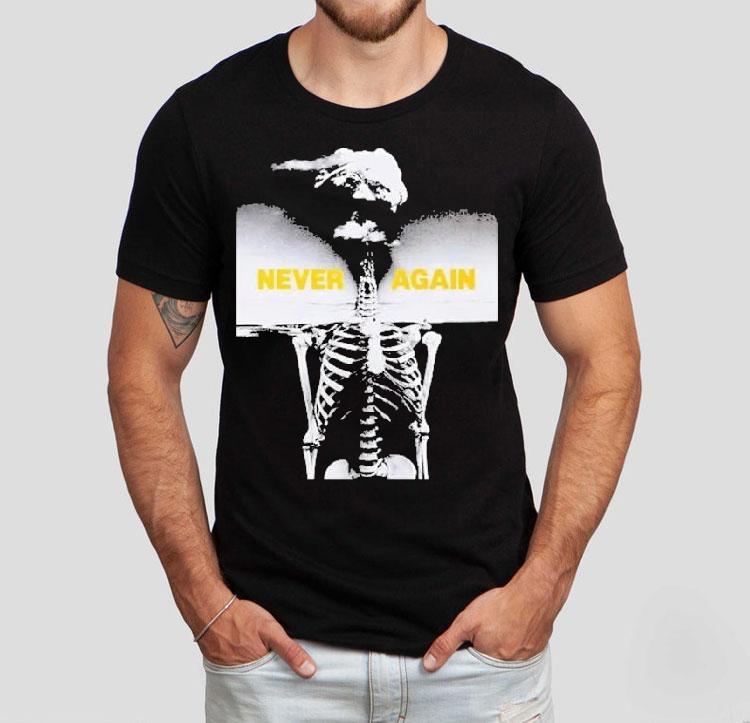 Anti Nuclear Movement House Nyc X Peter Kennard Never Again Skeleton Shirt 4 Anti Nuclear Movement House Nyc X Peter Kennard Never Again Skeleton Tshirt