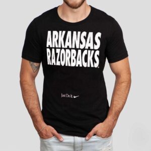 Arkansas Razorbacks Omahogs 2025 College World Series Dugout The Arkansas Razorbacks Are Here To Win Just Do It Nike Shirt