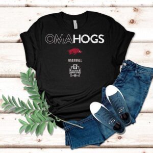 Arkansas Razorbacks Omahogs 2025 Ncaa Baseball College World Series Shirt