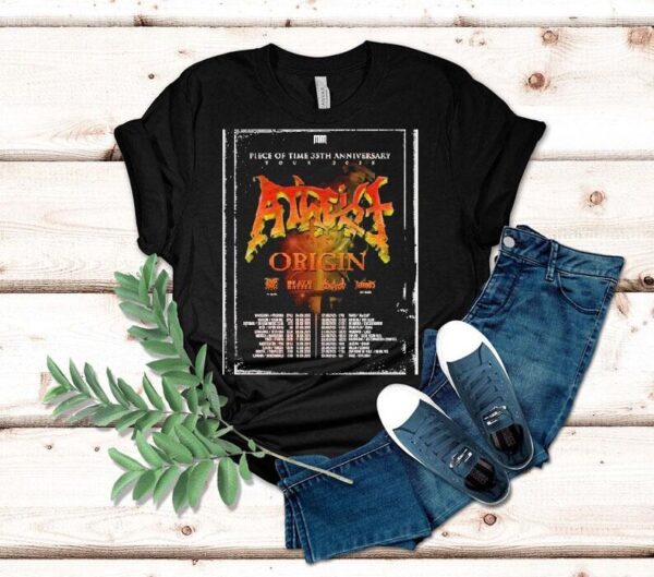 Atheist Piece Of Time 35th Anniversary Tour 2025 Dates List Start In Warsaw Poland On September 4 Shirt
