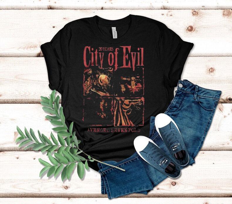 Avenged Sevenfold City Of Evil Album 20 Years Shirt 4 Avenged Sevenfold City Of Evil Album Years Tshirt
