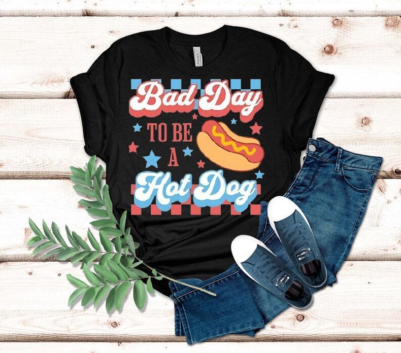 Bad Day To Be A Hotdog 4th Of July Usa Shirt 4 Bad Day To Be A Hotdog Th Of July Usa Tshirt