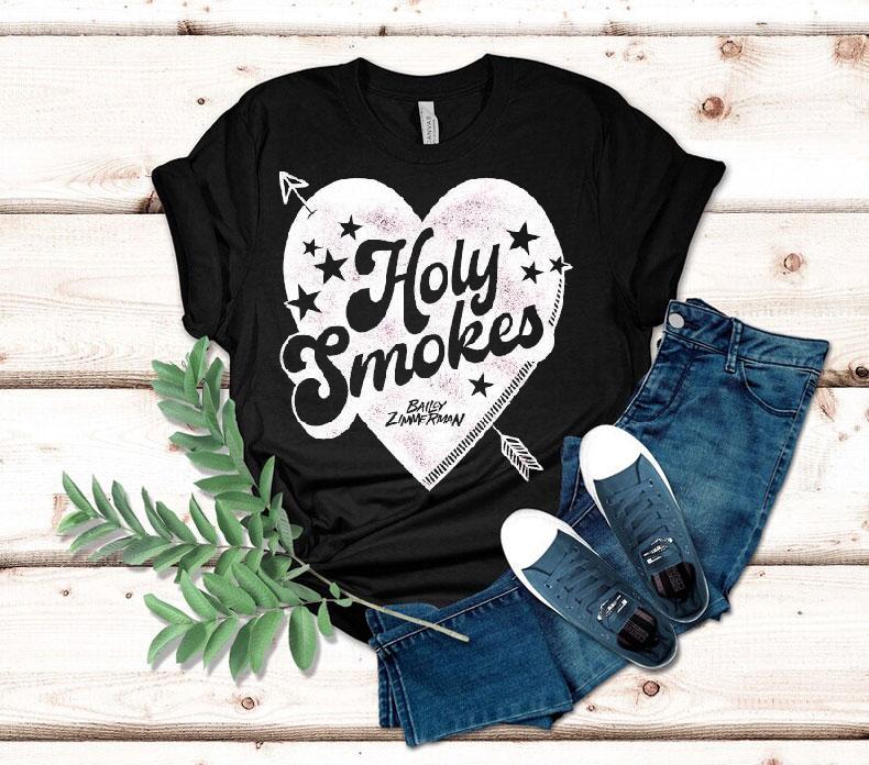 Bailey Zimmerman Holy Smokes Heart Shirt 4 Bailey Zimmerman Holy Smokes Hear Tshirt