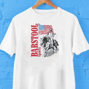 Barstool Sports Cowboy Riding Horse Usa Shirt
