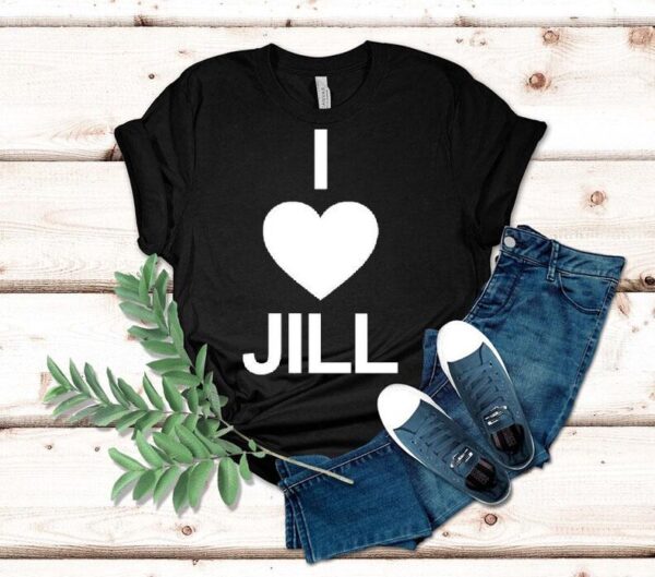 Ben Starr Wearing I Love Jill Shirt