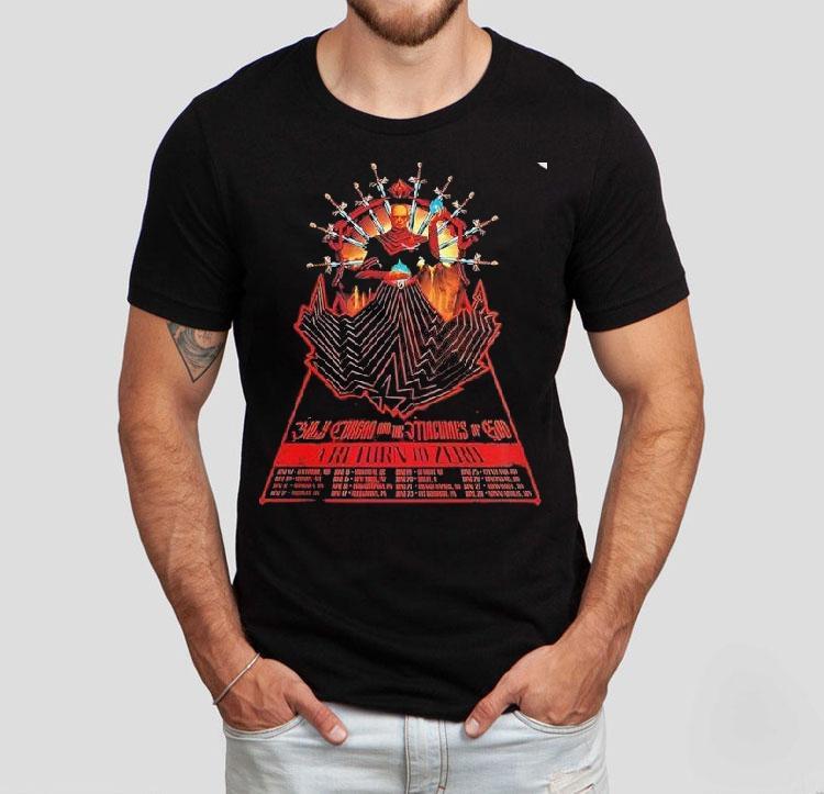  Billy Corgan And The Machines Of God A Return To Zero  Tour Dates Gig In Baltimore Maryland Swords Tshirt