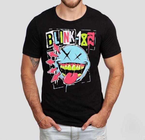 Blink-182 Green Th Smile Logo Shirt