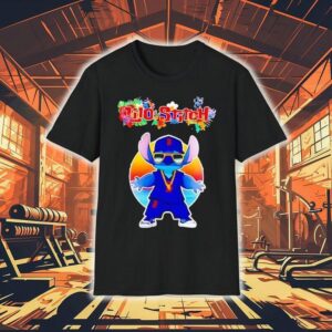 Boston Red Sox X Lilo And Stitch Baseball Shirt