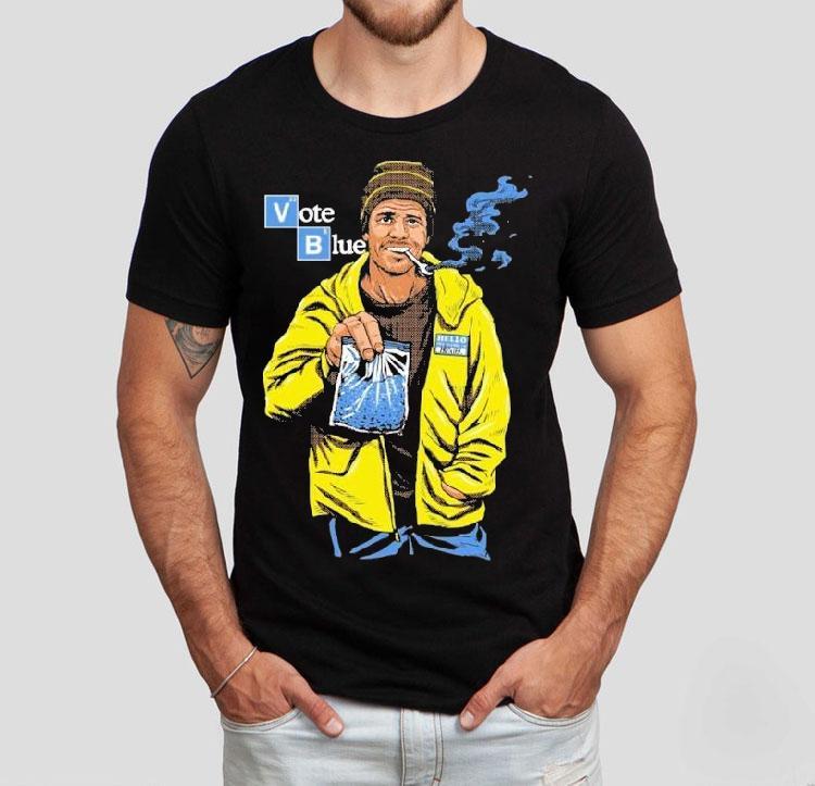 Breaking Bad Vote Blue Hello My Name Is Hunter Shirt 4 Breaking Bad Vote Blue Hello My Name Is Hunter Tshirt