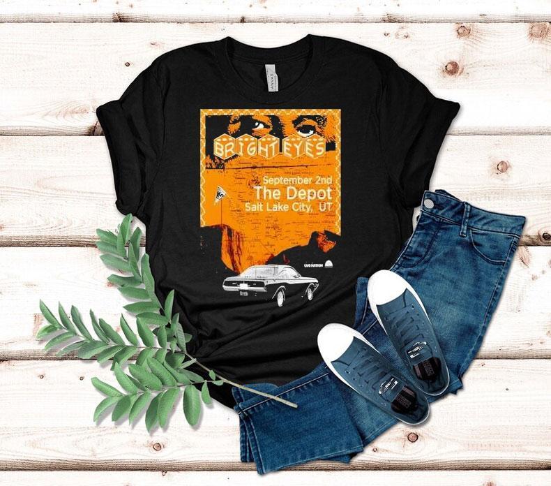 Bright Eyes The Depot In Salt Lake City Ut Sept 2 2025 Shirt 4 Bright Eyes The Depot In Salt Lake City Ut Sept Tshirt