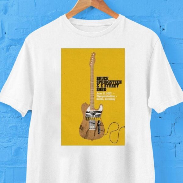 Bruce Springsn Berlin Germany June 11 2025 Guitar Shirt