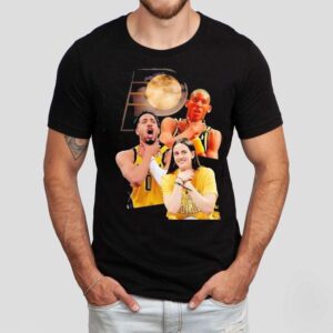 Caitlin Clark Tyrese Haliburton Reggie-miller Choke Indiana Pacers Logo Shirt