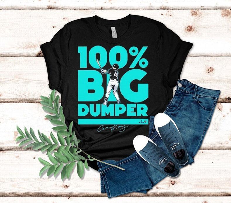 Cal Raleigh 100% Big Dumper Seattle Mariners Signature Shirt 4 Cal Raleigh Big Dumper Seattle Mariners Signature Tshirt