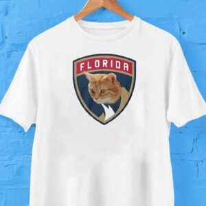 Cat In Florida Panthers Logo Shirt