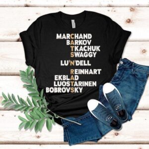 Cats N Rats Marchand Barkov Tkachuk Swaggy Lundell Reinhart Ekblad Luostarinen Bobrovsky Florida Panthers Tshirt