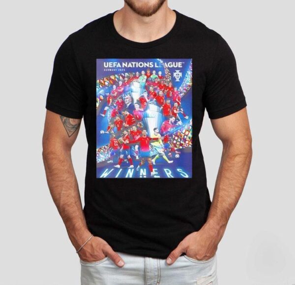 Celebrates Winners Portugal Wins Uefa Nations League Germany 2025 Shirt