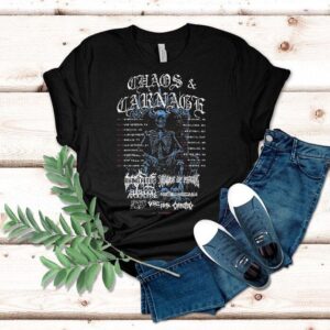 Chaos And Carnage 2025 Tour Dates Skull King Shirt