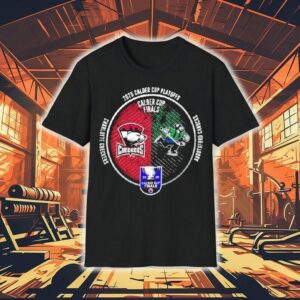 Charlotte Checkers Vs Abbotsford Canucks 2025 Calder Cup Finals Dueling Souvenir Shirt